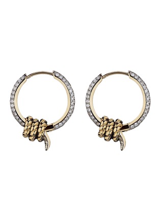 首图 - 点击放大 - DOSIS G6C - Catch 18K Gold Diamond Hoop Earrings