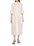 首图 - 点击放大 - R2W - Gillian Sheer Belted Wool Blend Dress