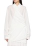 首图 - 点击放大 - R2W - Miles Oversized Draped Asymmetrical Silk Blend Shirt