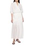 模特儿示范图 - 点击放大 - R2W - Miles Oversized Draped Asymmetrical Silk Blend Shirt