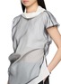  - R2W - Asymmetrical Draped Layered Sheer Top