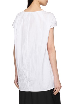 背面 - 点击放大 - R2W - Barry Pleated Boatneck Cotton Blouse