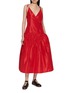 模特儿示范图 - 点击放大 - THE LOOM - Contour Silk Wrap Dress