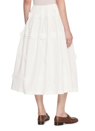 背面 - 点击放大 - THE LOOM - Floral Embellished Pleated Silk Maxi Skirt