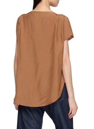 背面 - 点击放大 - THE LOOM - Sleeveless Asymmetric Tuck Draped Top