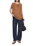 模特儿示范图 - 点击放大 - THE LOOM - Sleeveless Asymmetric Tuck Draped Top