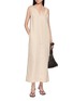 模特儿示范图 - 点击放大 - THE LOOM - Knotted Shoulder Draped Maxi Dress