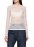 首图 - 点击放大 - THE LOOM - Long Sleeve Floral Sheer Top