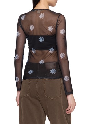 背面 - 点击放大 - THE LOOM - Long Sleeve Floral Sheer Top