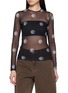 首图 - 点击放大 - THE LOOM - Long Sleeve Floral Sheer Top
