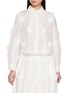 首图 - 点击放大 - THE LOOM - Floral Embellished Relaxed Cropped Silk Shirt