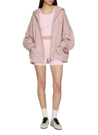 模特儿示范图 - 点击放大 - NYLORA - Kali Ribbed Biker Shorts