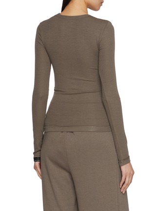 背面 - 点击放大 - NYLORA - Destin Long Sleeve Ribbed Top