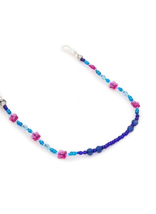 细节 - 点击放大 - STRING TING - Aqua Flutter-wave Chain Wristlet Phone Strap