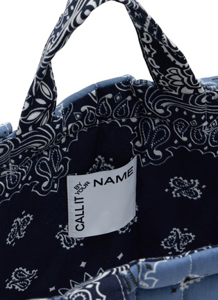 细节 - 点击放大 - CALL IT BY YOUR NAME - 中号印花绗缝托特包