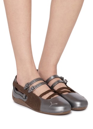 模特儿示范图 - 点击放大 - PUMA SHOES - Speedcat Lux Ballet Women's Sneakers