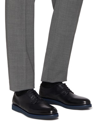 模特儿示范图 - 点击放大 - DOUCAL'S - Leather Derby Shoes