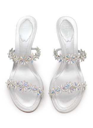 细节 - 点击放大 - RENÉ CAOVILLA - Crystal-Embellished Satin Lambskin Sandals