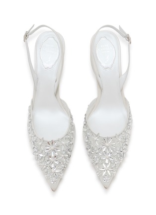 细节 - 点击放大 - RENÉ CAOVILLA - 80 Floral Pearl Crystal Strass Slingback Pumps