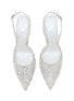 细节 - 点击放大 - RENÉ CAOVILLA - 80 Floral Pearl Crystal Strass Slingback Pumps