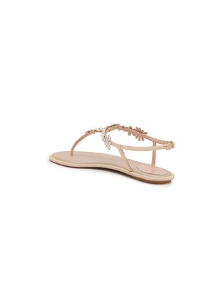  - RENÉ CAOVILLA - Eva Strass Embellished Satin Thong Sandals