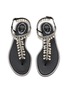 细节 - 点击放大 - RENÉ CAOVILLA - Diana Faux Pearl Embellished Satin Thong Sandals