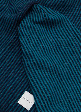 细节 - 点击放大 - JOVENS - Bi Colour Stripe Cuff Cashmere Scarf