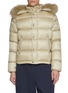 首图 - 点击放大 - KRUF - Detachable Raccoon Fur Trim Hood Quilted Down Jacket