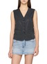 首图 - 点击放大 - ALEXANDERWANG - Hotfix Embellished V-Neck Tailored Vest