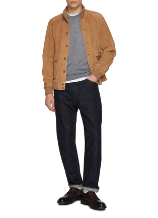 模特儿示范图 - 点击放大 - JAMES PERSE - Brushed Lotus Cotton Crewneck T-Shirt