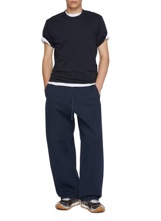 模特儿示范图 - 点击放大 - JAMES PERSE - Brushed Lotus Cotton Crewneck T-Shirt