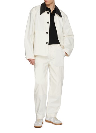 模特儿示范图 - 点击放大 - JAMES PERSE - Elevated Lotus Cotton Jersey Crewneck T-Shirt