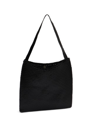 细节 - 点击放大 - DRAGON DIFFUSION - Diagonal Square Woven Leather Tote Bag