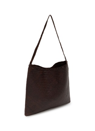 细节 - 点击放大 - DRAGON DIFFUSION - Diagonal Square Woven Leather Tote Bag