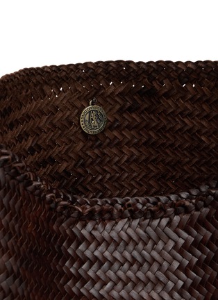 细节 - 点击放大 - DRAGON DIFFUSION - Diagonal Square Woven Leather Tote Bag