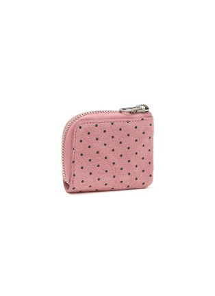 模特儿示范图 - 点击放大 - MARGESHERWOOD - X Peanuts Heart Lace Mini Zipper Suede Wallet