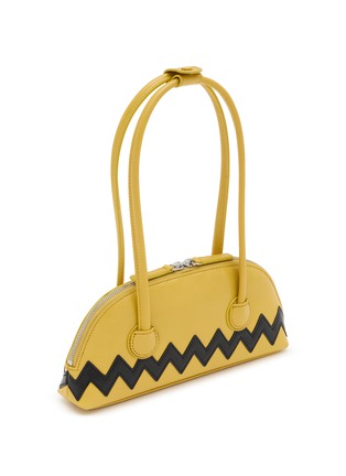 细节 - 点击放大 - MARGESHERWOOD - X Peanuts Bessette Zigzag Crinkle Leather Shoulder Bag