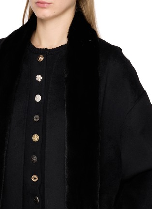  - KRUF - Detachable Collar Multi Button Cashmere Coat
