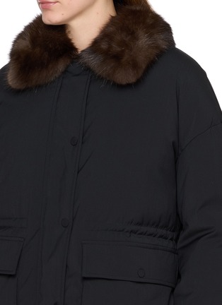  - KRUF - Sable Fur Collar Padded Down Jacket