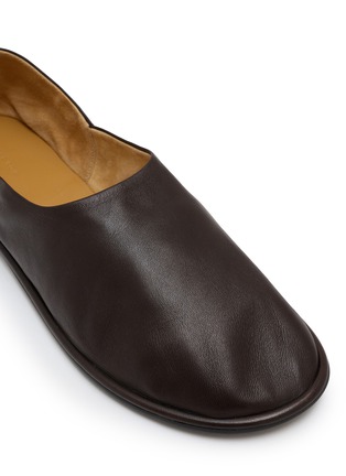 细节 - 点击放大 - THE ROW - Canal Leather Slip-Ons
