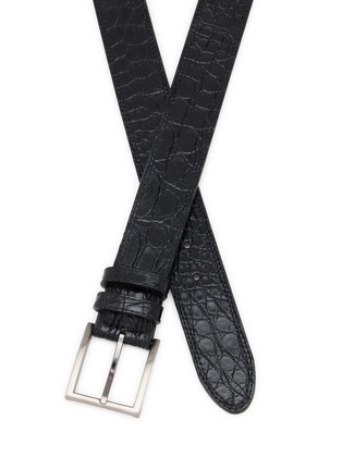 细节 - 点击放大 - MAGNANNI - Eastwood Crocodile Leather Belt