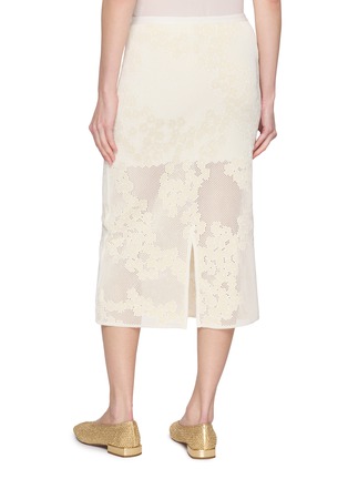 背面 - 点击放大 - PEPA POMBO - Bozica Floral Mesh Midi Skirt