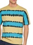  - J∞QUALITY  - Irregular Stripe Crewneck T-Shirt