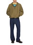 模特儿示范图 - 点击放大 - J∞QUALITY  - Flared Dark Wash Denim Pants