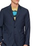  - J∞QUALITY  - Herringbone Single Breasted Blazer