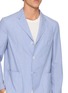  - J∞QUALITY  - Reversible Striped Single Breasted Blazer