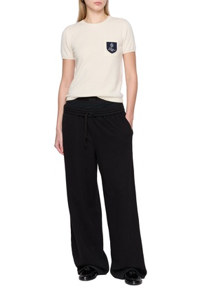 模特儿示范图 - 点击放大 - FRAME - X RITZ PARIS 羊绒针织 T 恤