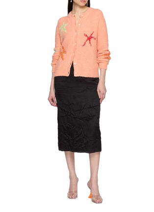 模特儿示范图 - 点击放大 - BERNADETTE - Starfish Intarsia Knit Cardigan