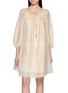 首图 - 点击放大 - BERNADETTE - Bonnie Jasmin Print Drawstring Off Shoulder Dress