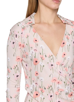  - BERNADETTE - Evangeline Long Sleeve V-Neck Floral Print Top
